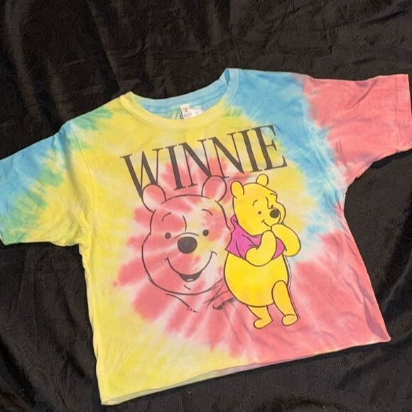 Disney Winnie the Pooh, curious pose tie-dye crop top - Picture 2 of 7